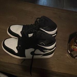 Black and white air Jordan’s